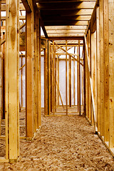 Image showing Construction of a new home