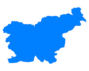 Image showing Map of Slovenia