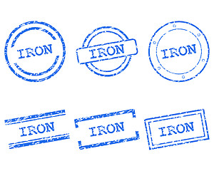 Image showing Iron stamps