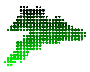 Image showing Map of Jura