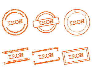 Image showing Iron stamps