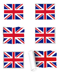 Image showing United Kingdom flag set