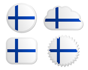 Image showing Finland flag labels