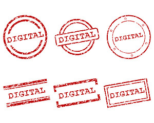 Image showing Digital stamps