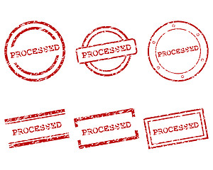 Image showing Processed stamps