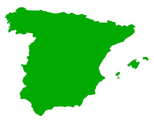 Image showing Map of Spain