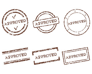 Image showing Approved stamps