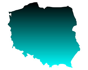 Image showing Map of Poland