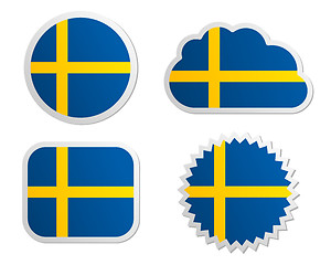 Image showing Sweden flag labels