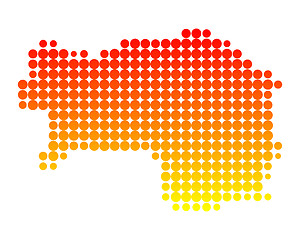 Image showing Map of Styria