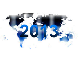 Image showing World map 2013