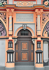 Image showing Portal of Cranach house in Weimar