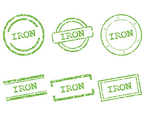 Image showing Iron stamps