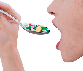 Image showing Taking Medicines