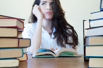 Image showing Pretty female student