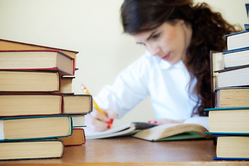 Image showing Pretty female student