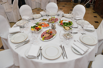 Image showing Served table