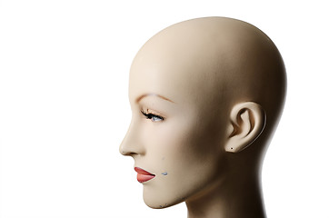 Image showing headshot of a female manneqin, profile