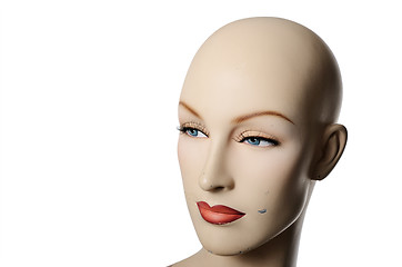 Image showing headshot of a female manneqin, three-quarter