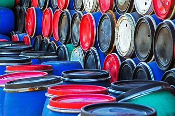 Image showing herring barrels