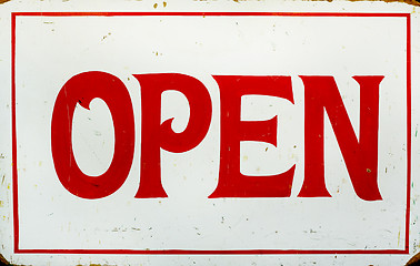 Image showing Open sign