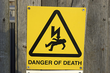 Image showing Danger