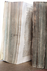 Image showing Open old book