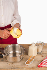 Image showing Lemon for a rice pudding