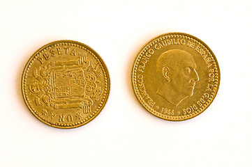 Image showing Former European currency of Spain
