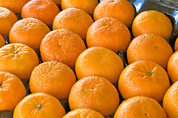 Image showing mandarins at street sale
