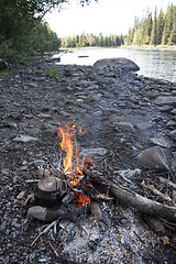 Image showing Camp fire