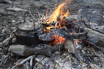 Image showing Camp fire