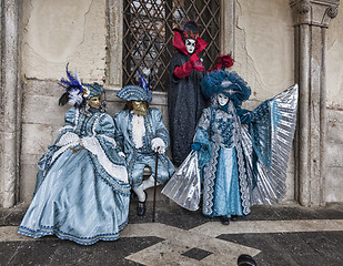 Image showing Venetian Costumes Scene