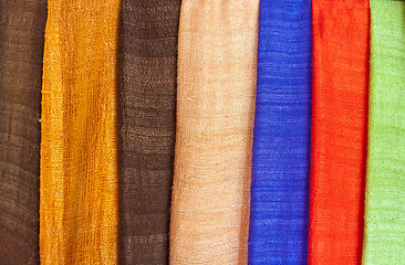 Image showing Thai Cotton Fabrics