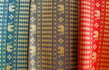 Image showing Thai Silk Fabrics