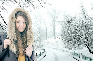 Image showing winter portrait