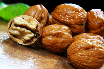 Image showing Wet Walnuts