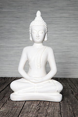 Image showing Seated statue of Buddha