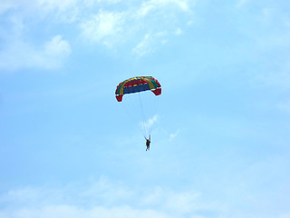 Image showing parasailing