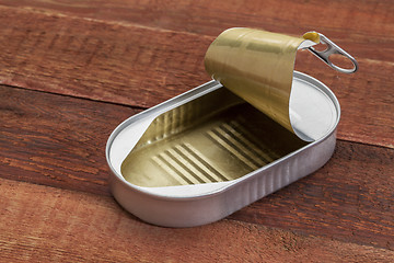 Image showing empty open tin can