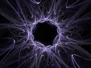 Image showing Black hole abyss - 3D fractal