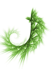 Image showing Green plant fractal background