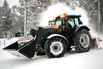 Image showing snow plow vehicle