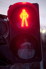 Image showing red signal light 