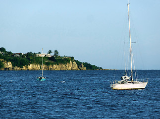 Image showing coastal scenery at Guadeloupe