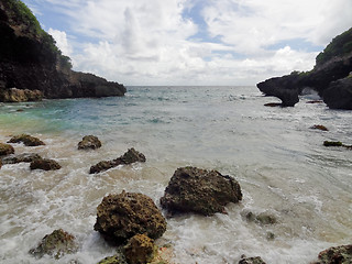 Image showing coastal scenery at Guadeloupe