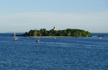 Image showing coastal scenery at Guadeloupe