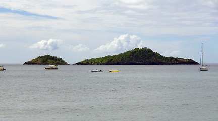 Image showing coastal scenery at Guadeloupe