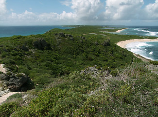 Image showing coastal scenery at Guadeloupe