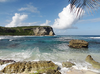 Image showing coastal scenery at Guadeloupe